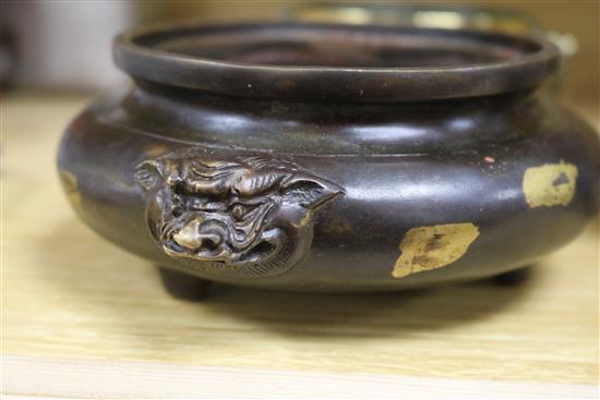 Two Chinese censers